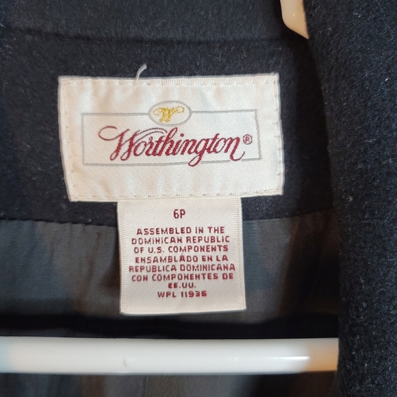 Worthington Vintage Nearly Full Length Women's Winter Coat Size 6P - Picture 7 of 9